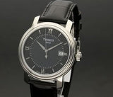  Shop Authentic Tissot T Classic Bridgeport Black Dial Black Leather Strap Watch For Women - T097.010.16.058.00 - Luxxuri