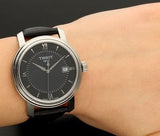  Shop Authentic Tissot T Classic Bridgeport Black Dial Black Leather Strap Watch For Women - T097.010.16.058.00 - Luxxuri
