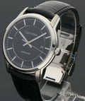  Shop Authentic Calvin Klein Infinity Automatic Black Dial Black Leather Strap Watch for Men - K5S341C1 - Luxxuri