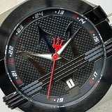  Shop Authentic Maserati Potenza Black Dial Black Leather Strap Watch For Men - R8851108001 - Luxxuri
