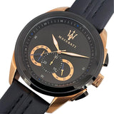  Shop Authentic Maserati Traguardo 45mm Black Dial Watch Black Strap For Men - R8871612025 - Luxxuri