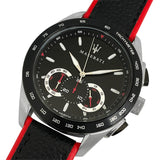  Shop Authentic Maserati Traguardo Black Dial Black Leather Strap Watch For Men - R8871612028 - Luxxuri