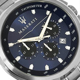  Shop Authentic Maserati Successo Chronograph Blue Dial Silver Steel Strap Watch For Men - R8873621002 - Luxxuri