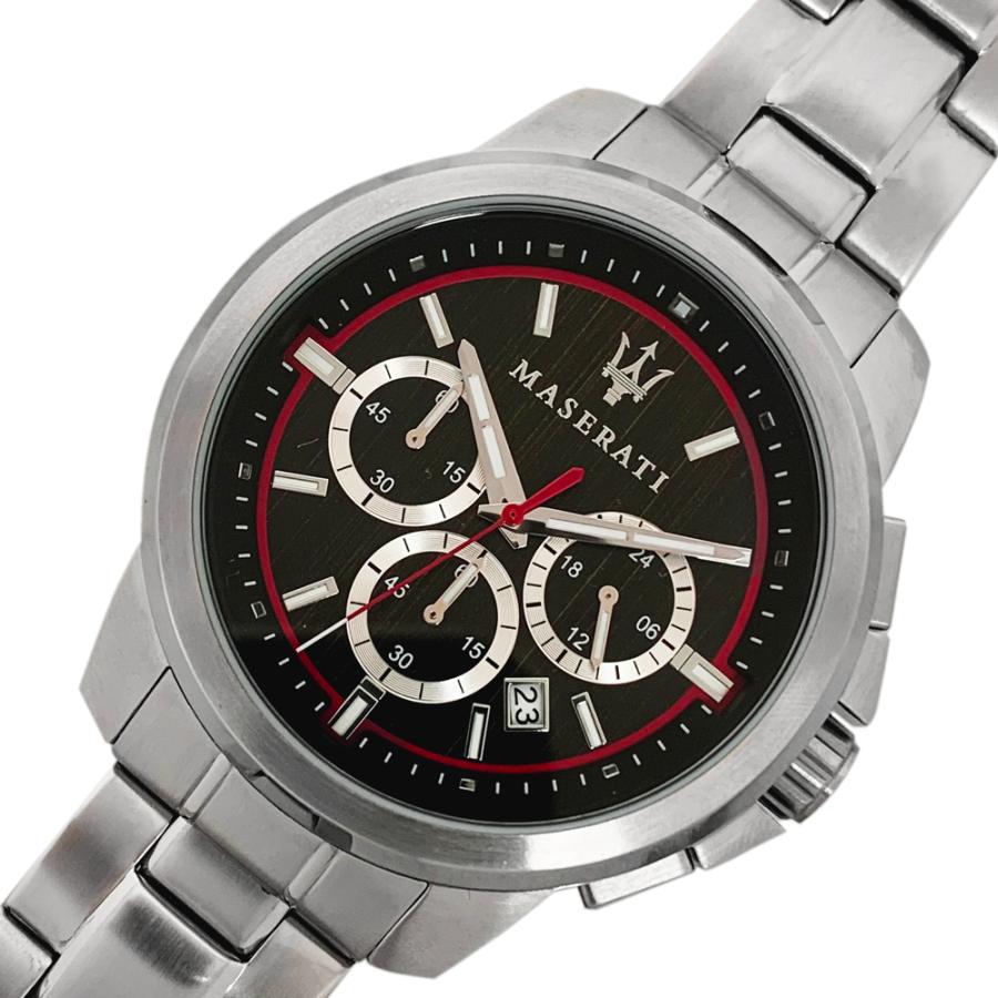  Shop Authentic Maserati Successo Chronograph Black Dial Silver Steel Strap Watch For Men - R8873621009 - Luxxuri