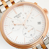  Shop Authentic Tissot Carson Premium Chronograph White Dial Two Tone Steel Strap Watch For Men - T122.417.22.011.00 - Luxxuri
