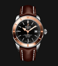  Shop Authentic Breitling Superocean Heritage 42mm Rose Gold Chronometer Black Dial Brown Leather Strap Mens Watch - U1732112 - Luxxuri