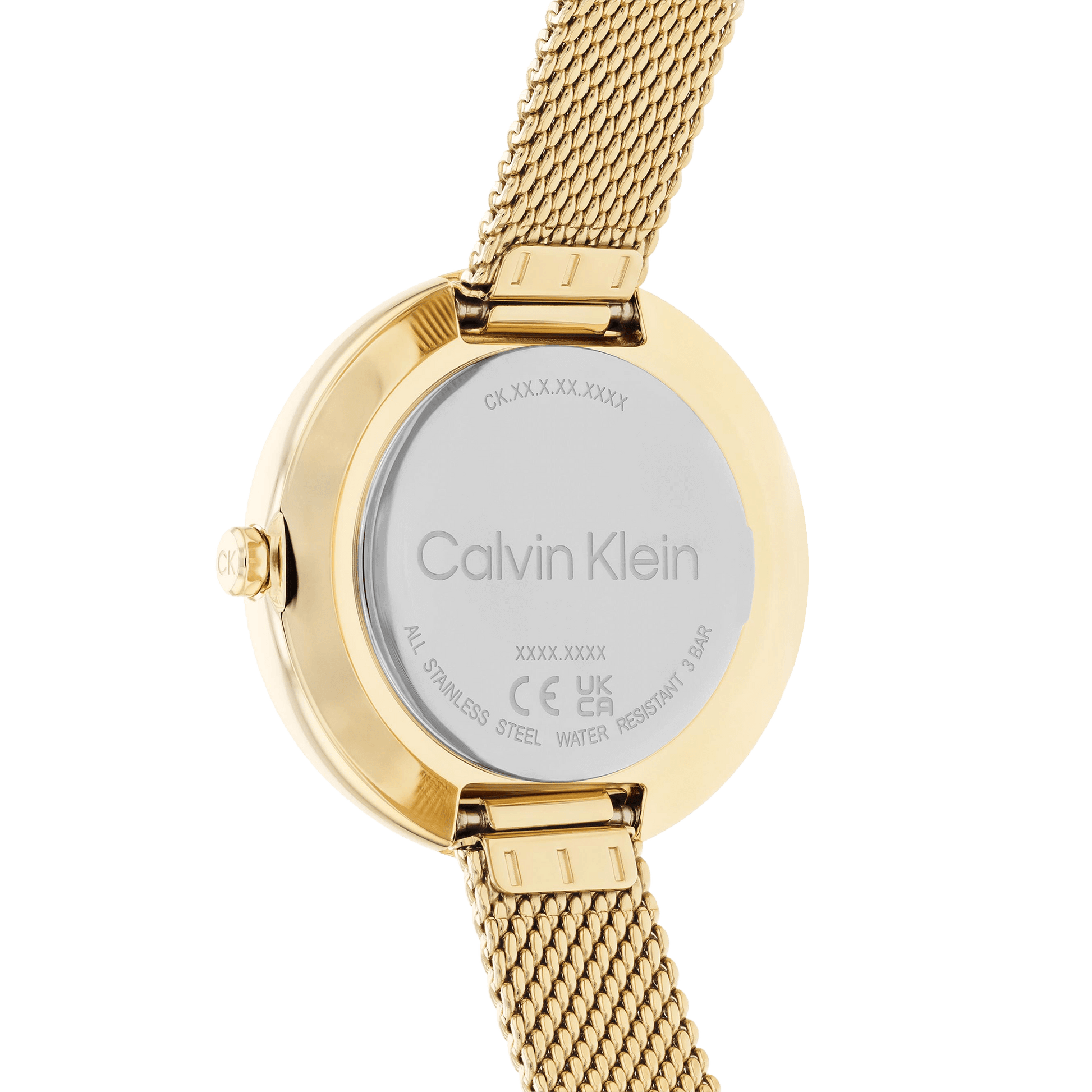  Shop Authentic Calvin Klein Authentic White Dial Rose Gold Mesh Bracelet Watch for Women - K8G23526 - Luxxuri