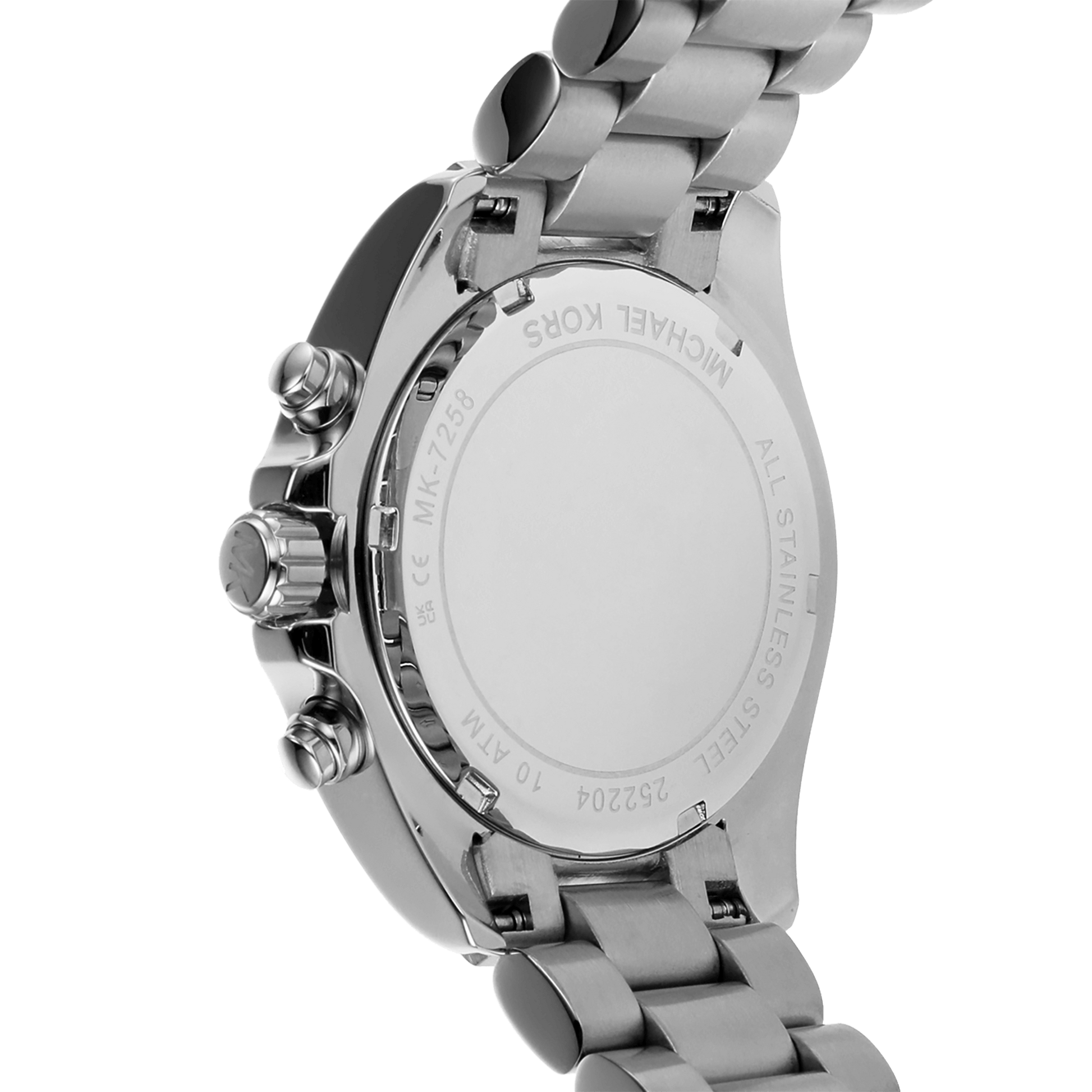 Michael Kors Bradshaw Chronograph White Dial Two Tone Steel Strap Watch For Women - MK7258