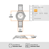  Shop Authentic Michael Kors Sylvia Mother of Pearl Dial Silver Steel Strap Watch For Women - MK4657 - Luxxuri