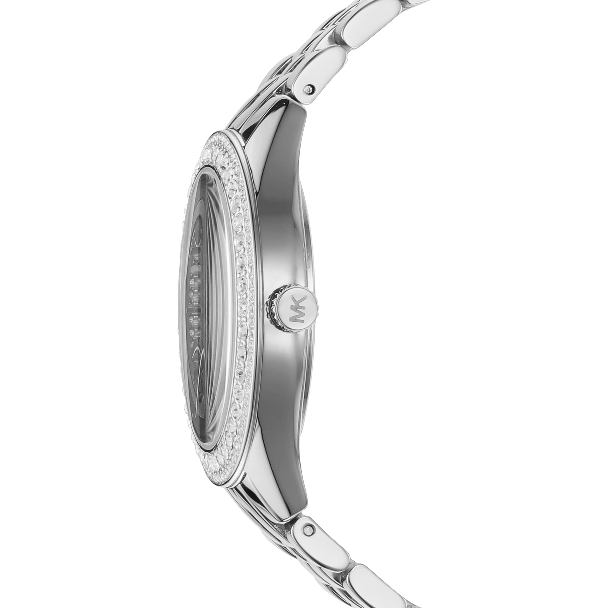  Shop Authentic Michael Kors Harlowe Three-Hand Quartz Silver Dial Silver Steel Strap Watch For Women - MK4708 - Luxxuri