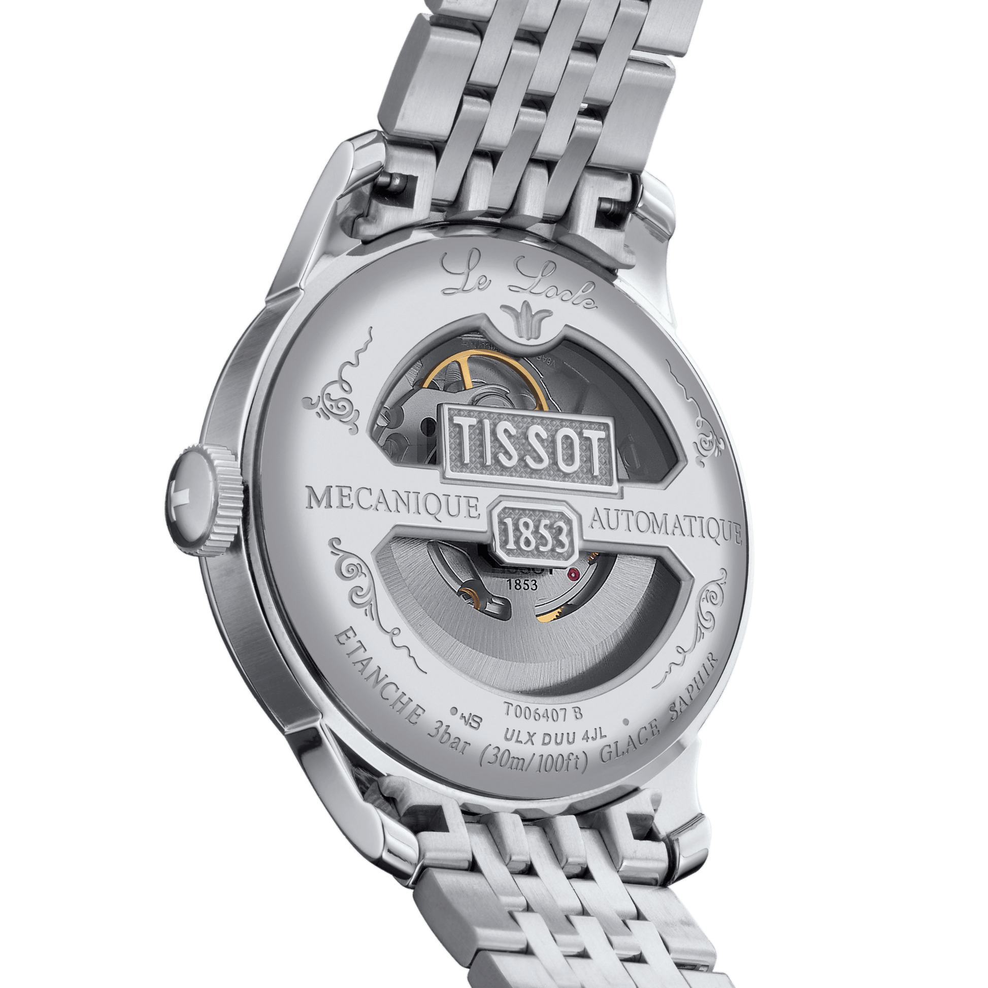 Tissot Le Locle Powermatic 80 Silver Dial Silver Steel Strap Watch for Men - T006.407.11.033.03