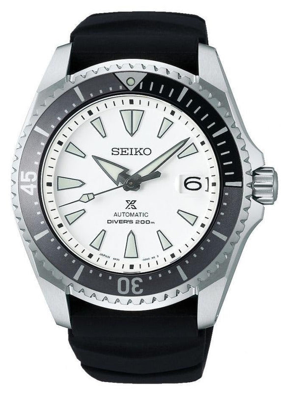  Shop Authentic Seiko Shogun Prospex Titanium Divers Automatic White Dial Black Rubber Strap Watch For Men - SPB191J1 - Luxxuri