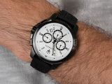  Shop Authentic Maserati Successo 44mm White Dial Black Silicone Strap Watch For Men - R8871621010 - Luxxuri