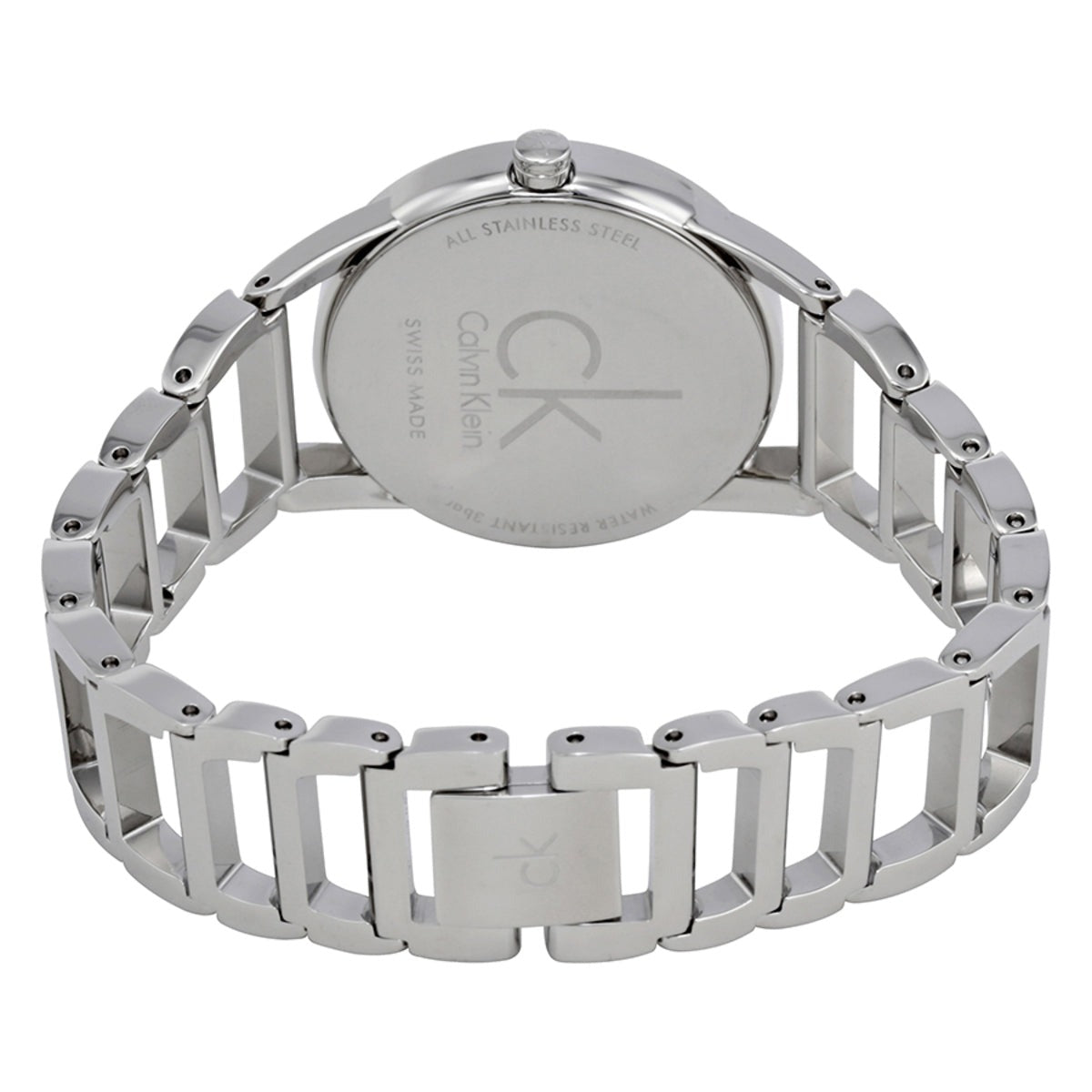  Shop Authentic Calvin Klein Stately Pink Mother of Pearl Dial Silver Steel Strap Watch for Women - K3G2312E - Luxxuri