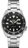  Shop Authentic Seiko 5 Sports Automatic Day Date Black Dial Silver Steel Strap Watch for Men - SRPD55K1 - Luxxuri
