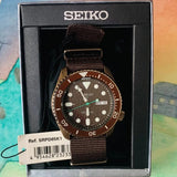  Shop Authentic Seiko 5 Sport Automatic Brown Dial Brown Nylon Strap Watch For Men - SRPD85K1 - Luxxuri
