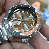  Shop Authentic Seiko 5 Sports Sonar Special Edition Brown Dial Silver Steel Strap Watch For Men - SRPJ47K1 - Luxxuri