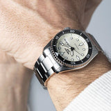  Shop Authentic Seiko 5 Sports SKX Automatic Cream Dial Silver Steel Strap Watch For Men - SRPK31K1 - Luxxuri