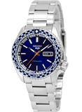  Shop Authentic Seiko 5 Sports Petrol Blue Checker Flag Special Edition Blue Dial Silver Steel Strap Watch For Men - SRPK65K1 - Luxxuri