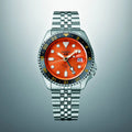  Shop Authentic Seiko 5 Sports GMT Automatic Orange Dial Silver Steel Strap Watch For Men - SSK005K1 - Luxxuri