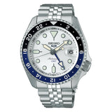 Shop Authentic Seiko 5 Sports SKX GMT Automatic Sky Blue Dial Silver Steel Strap Watch For Men - SSK033K1 - Luxxuri