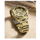  Shop Authentic Guess Queen Quartz Gold Dial Gold Steel Strap Watch For Men - GW0497G2 - Luxxuri