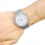 Shop Authentic Fossil Townsman White Dial Silver Steel Strap Watch for Men - FS5346 - Luxxuri