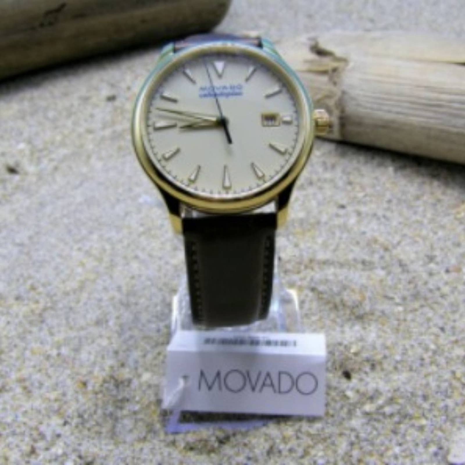  Shop Authentic Movado Heritage Calendoplan Beige Dial Brown Leather Strap Watch for Men - 3650003 - Luxxuri