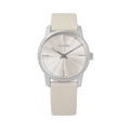  Shop Authentic Calvin Klein City White Dial White Leather Strap Watch for Women - K2G231XH - Luxxuri