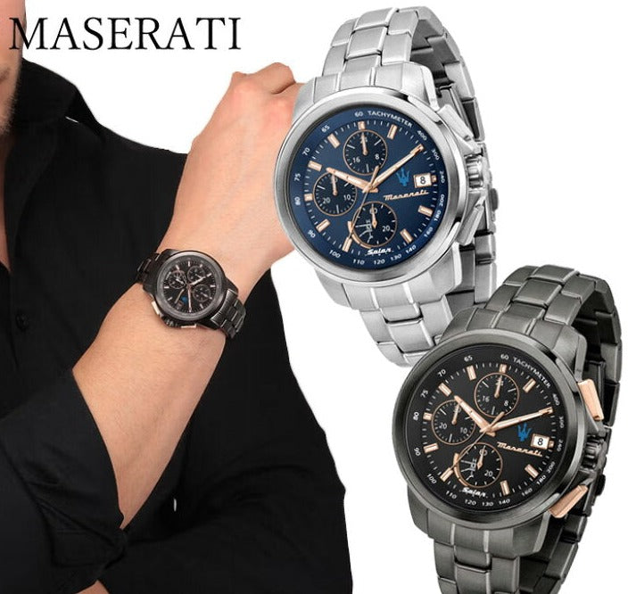  Shop Authentic Maserati Successo 44mm Solar Blue Stainless Steel Watch For Men - R8873645004 - Luxxuri
