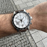  Shop Authentic Tissot Supersport Chrono Silver Dial Brown Leather Strap Watch for Men - T125.617.16.031.00 - Luxxuri