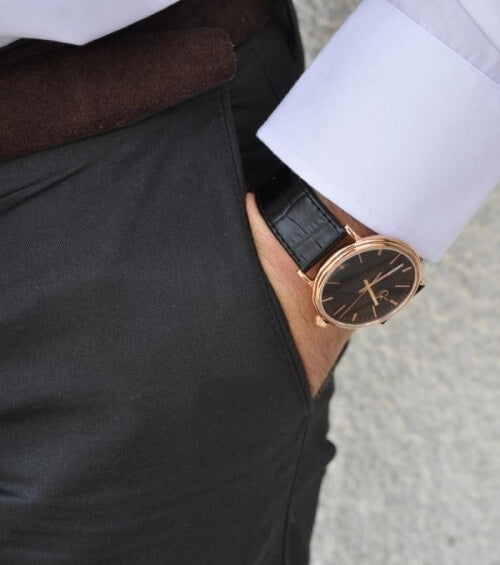  Shop Authentic Calvin Klein Surround Black Dial Black Leather Strap Watch for Men - K3W216C1 - Luxxuri