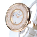  Shop Authentic Swarovski Crystalline Pure White Dial White Leather Strap Watch for Women - 5376083 - Luxxuri