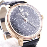  Shop Authentic Swarovski Crystalline Hours Black Dial Black Leather Strap Watch for Women - 5295377 - Luxxuri