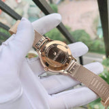  Shop Authentic Swarovski Octea Nova Black Dial Rose Gold Mesh Bracelet Watch for Women - 5430424 - Luxxuri