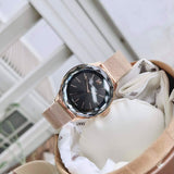  Shop Authentic Swarovski Octea Nova Black Dial Rose Gold Mesh Bracelet Watch for Women - 5430424 - Luxxuri