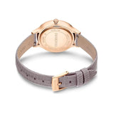  Shop Authentic Swarovski Octea Nova Beige Dial Grey Leather Strap Watch for Women - 5649999 - Luxxuri