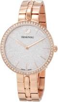 Swarovski Cosmopolitan Diamond Powder Silver Dial Rose Gold Steel Strap Watch for Women - 5517803