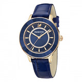  Shop Authentic Swarovski Octea Lux Blue Dial Blue Leather Strap Watch for Women - 5414413 - Luxxuri