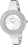  Shop Authentic Swarovski Crystal Rose Silver Dial Silver Steel Strap Watch for Women - 5483853 - Luxxuri