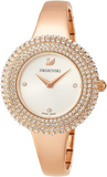  Shop Authentic Swarovski Crystal Rose Silver Dial Rose Gold Steel Strap Watch for Women - 5484073 - Luxxuri