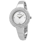  Shop Authentic Swarovski Crystal Rose Silver Dial Silver Steel Strap Watch for Women - 5483853 - Luxxuri