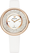  Shop Authentic Swarovski Crystalline Pure White Dial White Leather Strap Watch for Women - 5376083 - Luxxuri