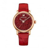  Shop Authentic Swarovski Crystalline Hours Red Crystal Dial Red Leather Strap Watch for Women - 5295380 - Luxxuri