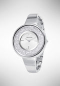  Shop Authentic Swarovski Crystalline Pure Silver Dial Silver Steel Strap Watch for Women - 5269256 - Luxxuri