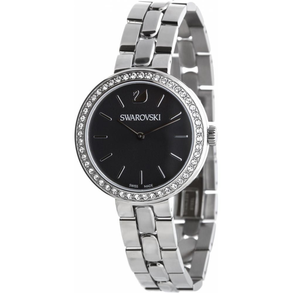  Shop Authentic Swarovski Daytime Rhinestone Grey Dial Silver Steel Strap Watch for Women - 5213681 - Luxxuri