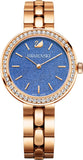  Shop Authentic Swarovski Daytime Glittering Blue Dial Rose Gold Steel Strap Watch for Women - 5182277 - Luxxuri