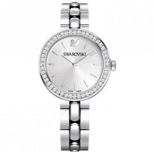  Shop Authentic Swarovski Daytime Crystal Silver Dial Silver Steel Strap Watch for Women - 5095600 - Luxxuri