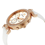  Shop Authentic Swarovski Era Journey Silver Dial White Leather Strap Watch for Women - 5295369 - Luxxuri