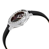  Shop Authentic Swarovski Lovely Crystals Mother of Pearl Black Dial Black Leather Strap Watch for Women - 5242898 - Luxxuri